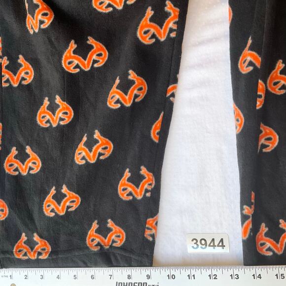 Realtree Women Fleece Pants size XL Black & Orange Casual Stretchy Elastic Waist - Picture 5 of 10